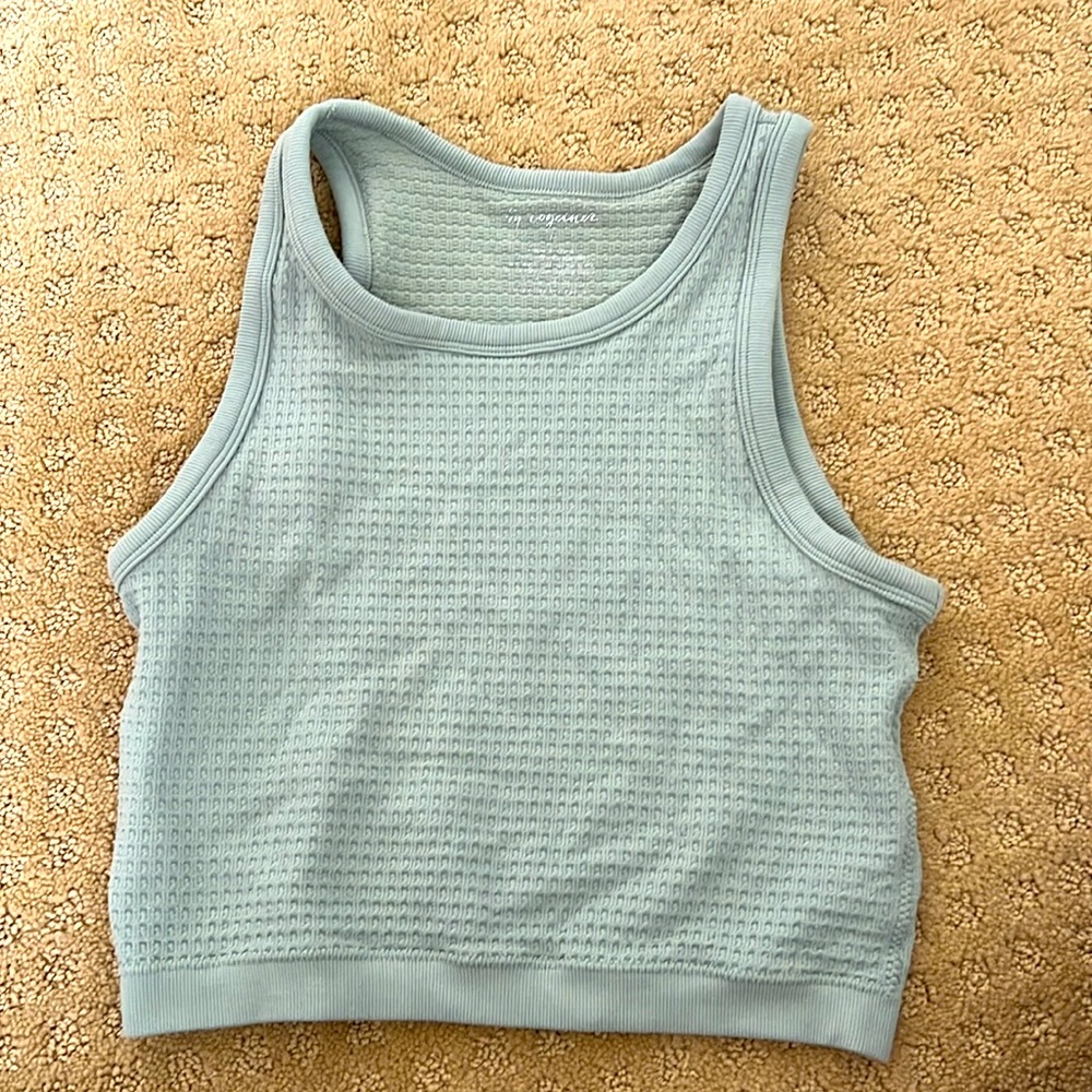 Cropped high neck tank from Dry Goods. Size small